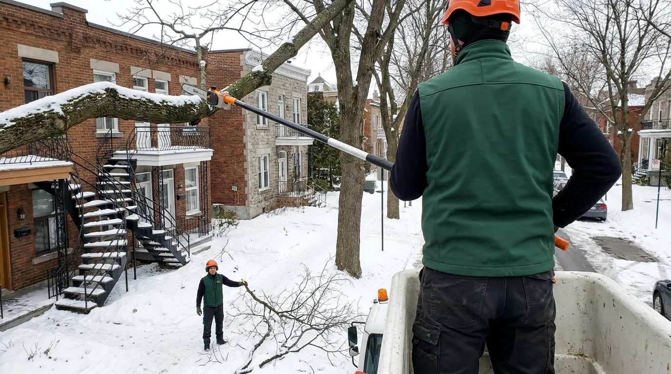 Arbre du voisin trop haut ou dangereux : que faire légalement au Québec ? (Montréal)