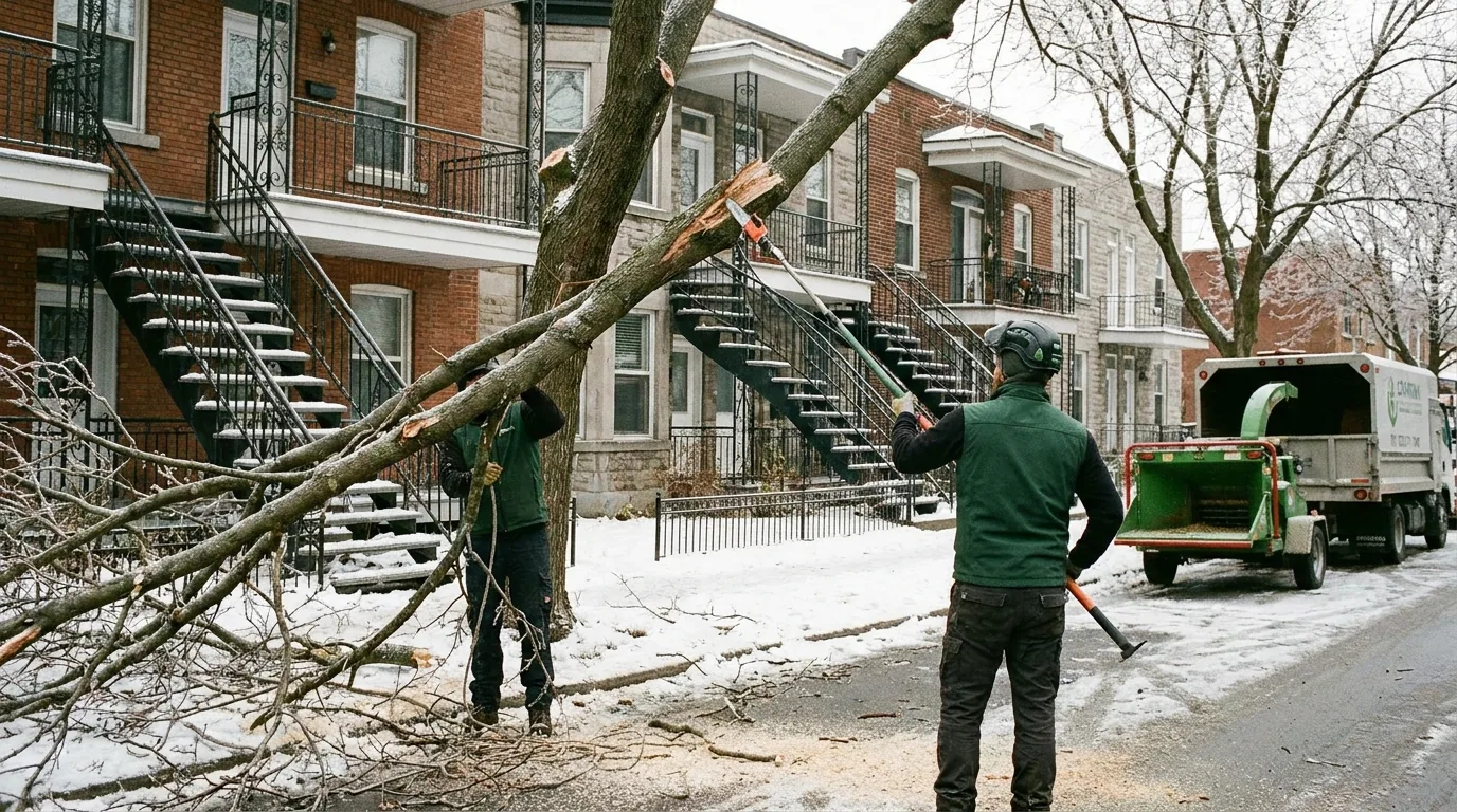 Tempête de verglas : que faire après des dégâts sur vos arbres ? (Montréal)